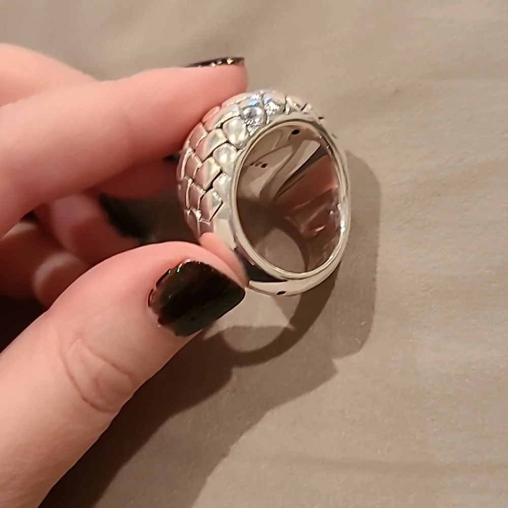 Sterling silver dome weave ring - Picture 7 of 7